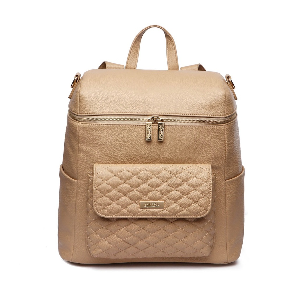 Luli Bebe Monaco Diaper Bag Large Latte Brown